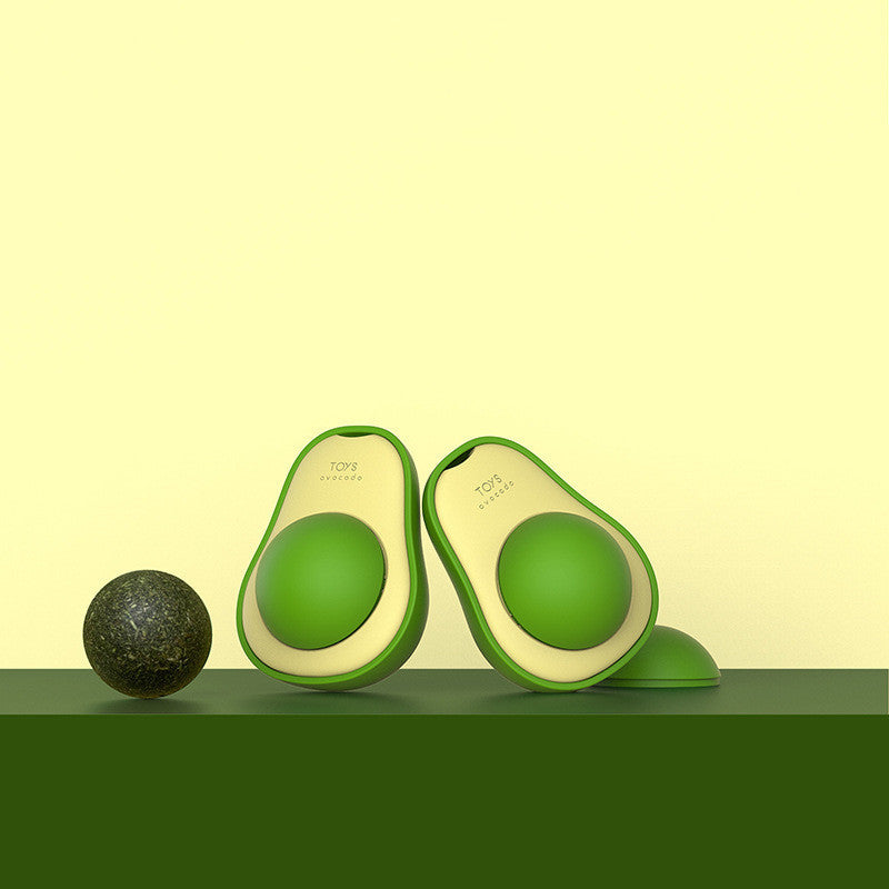 Avocado Catnip Ball Toy 360 Rotating