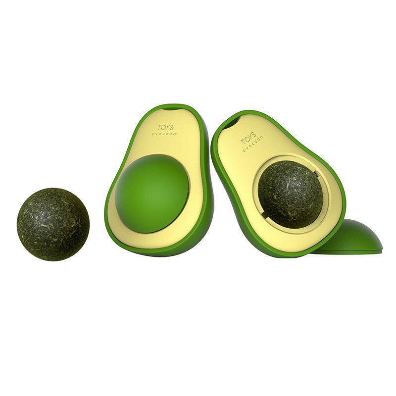 Avocado Catnip Ball Toy 360 Rotating
