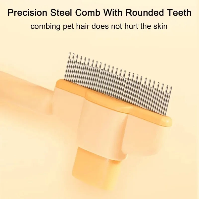 Pet Fur Brush Tool with Button