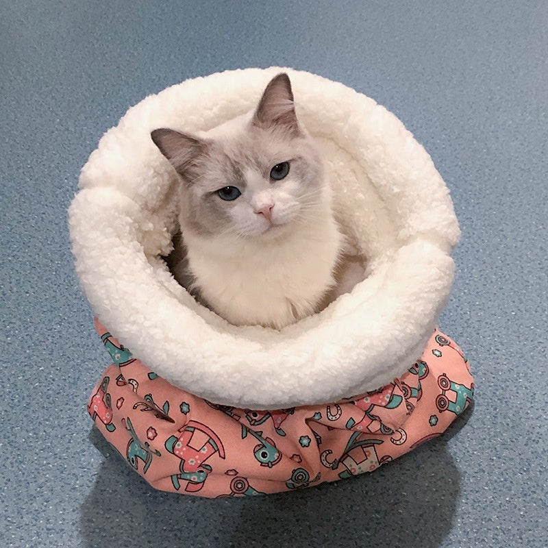 Wool Pet Sleeping Bag Nest