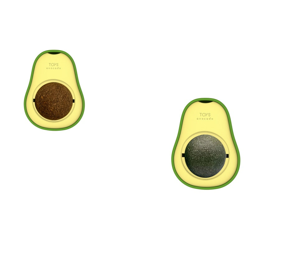 Avocado Catnip Ball Toy 360 Rotating