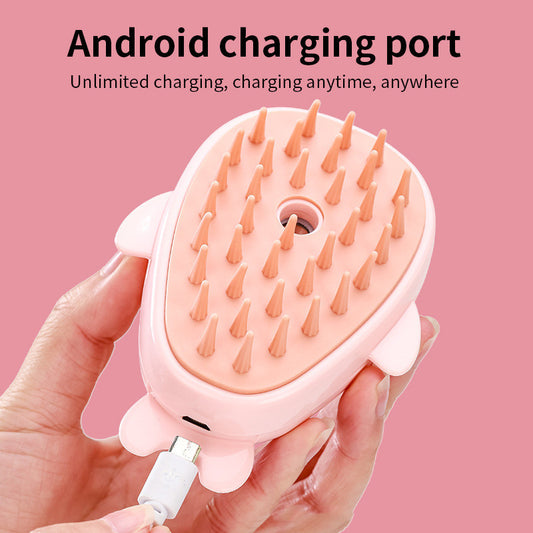 Pink Dolphin Spray and Brush Pet Comb