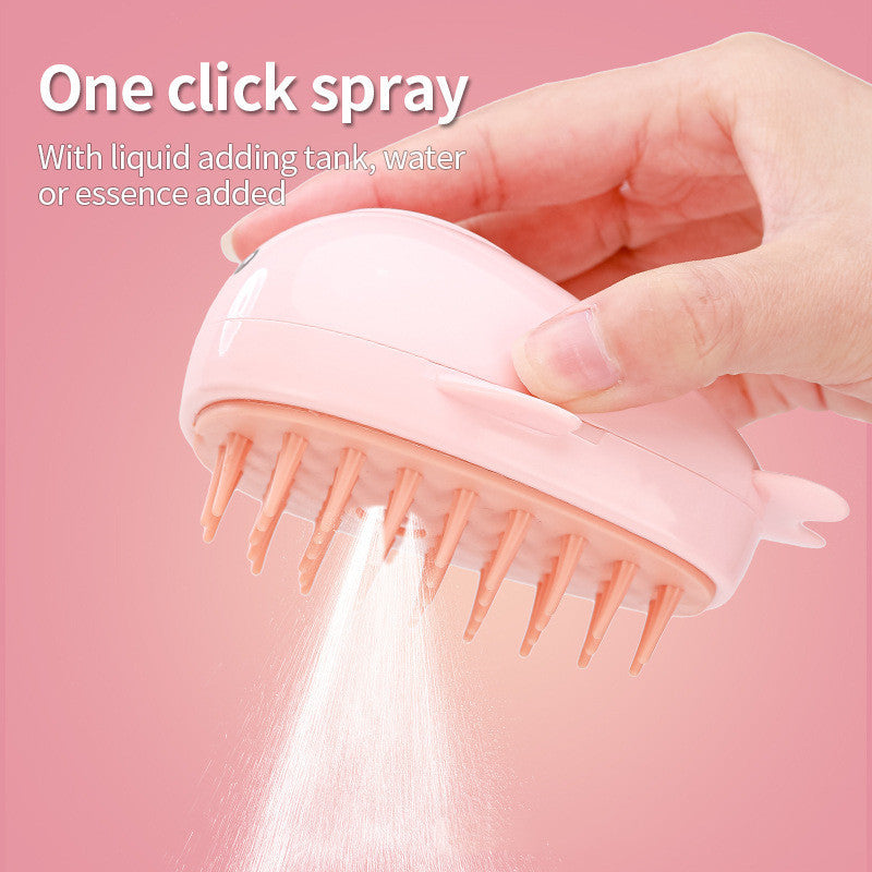 Pink Dolphin Spray and Brush Pet Comb