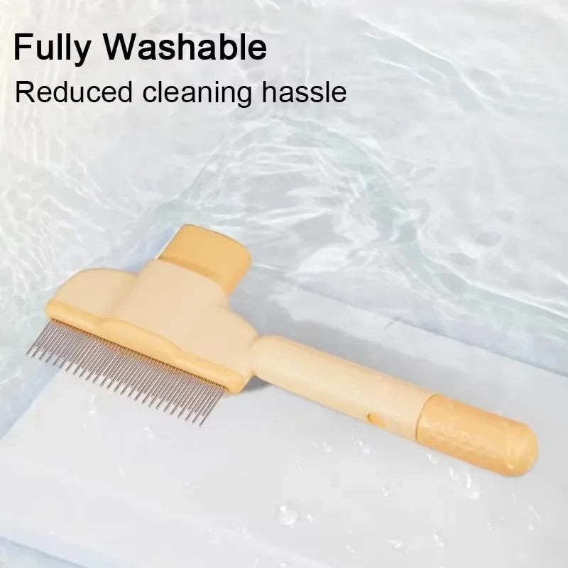 Pet Fur Brush Tool with Button