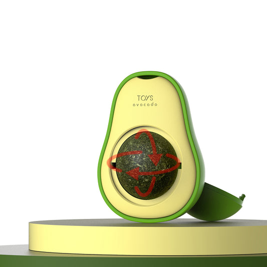 Avocado Catnip Ball Toy 360 Rotating