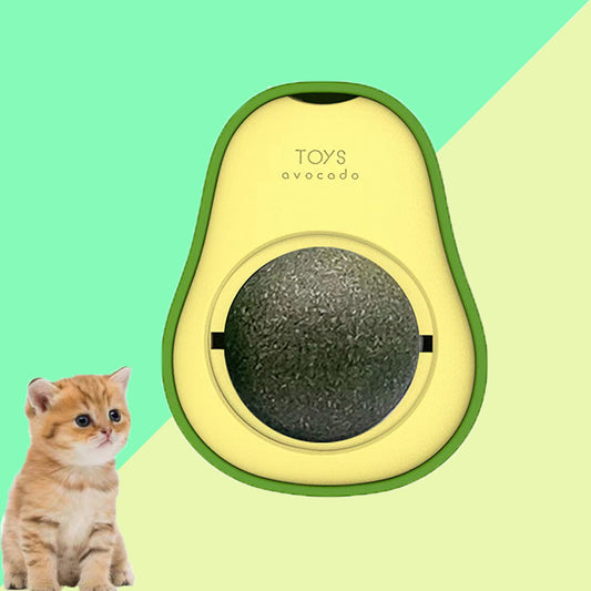 Avocado Catnip Ball Toy 360 Rotating