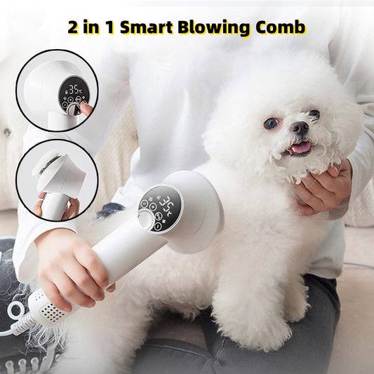 Smart Pet Hair Dryer Blow & Comb Tool for Grooming and Hairdressing